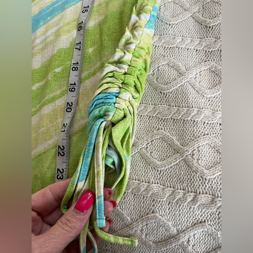 Ruby Rd. Favorites Lime Green & Turquoise Rayon Summer Blouse Women’s XL - Picture 7 of 11